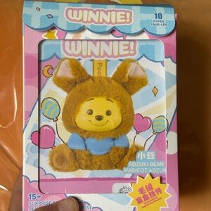 Authentic MINISO Disney Winnie The Pooh Naughty Team Plush Pendant Blind Box